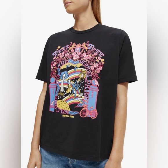 Scotch & Soda Vondelpark Relaxed Fit Graphic Tee - Size L - Picture 6 of 8